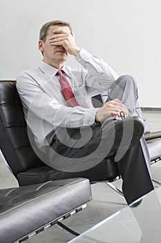 Stressed businessman