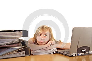 Stressed college student