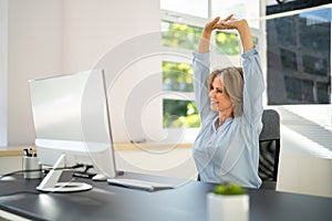 Stretch Arm Exercises While Working