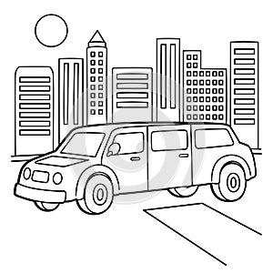 Stretch Limousine Coloring Page