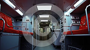stretcher ambulance interior