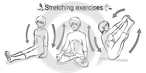 Stretching exercises for health and relaxation outline