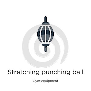 Stretching punching ball icon vector. Trendy flat stretching punching ball icon from gym and fitness collection isolated on white