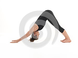 Stretching yoga posture