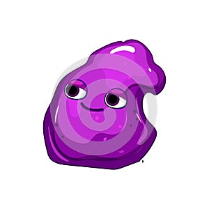 stretchy slime character cartoon vector illustration