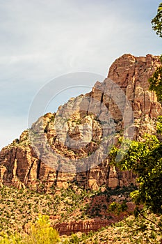 Striated mountain Zion