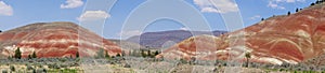 Striated red and brown paleosols in the Painted Hills