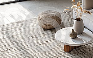 The Striato Olimpico Carpet Highlighted on White -Generative ai