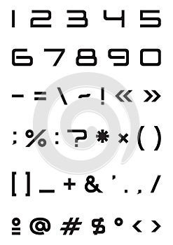 Strict Alphabet font number sign symbol
