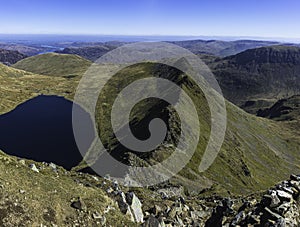 Striding Edge and Red Tarn.