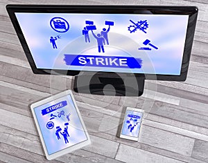 Strike concept on different devices