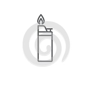 Strike Lighter Line Icon