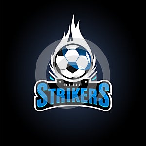 Soccer strikers esport logo photo