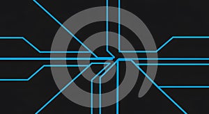 Futuristic Digital Circuit Board Network Background