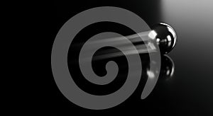 Dynamic motion blur effect on a steel sphere