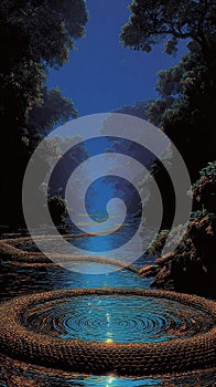 Serpent's Moonlit Mirror