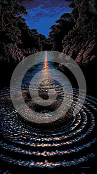 Serpent's Moonlit Mirror