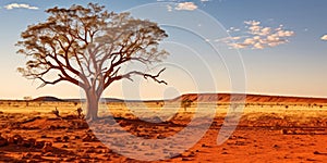 The striking beauty of the Australian Outback. Weather conditions are dry