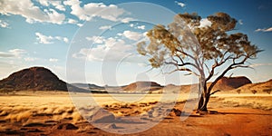 The striking beauty of the Australian Outback. Weather conditions are dry