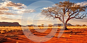 The striking beauty of the Australian Outback. Weather conditions are dry