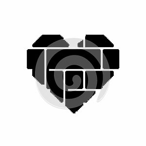 Pixelated Heart Icon