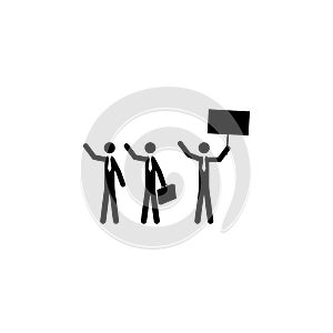 striking business people icon. Elements of protest and rallies icon. Premium quality graphic design. Signs and symbol collection i