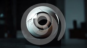 Futuristic Cybernetic Eye Display photo