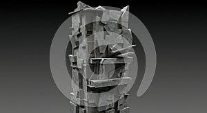 Abstract Geometric Stone Structure