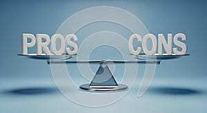 Pros and Cons on a Balance Scale