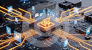 Digital E-commerce Processing on CPU Chip