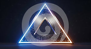 Abstract Glowing Triangle - Futuristic Design