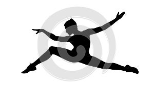 Dynamic Dancing Silhouette for Movement, Art, and Expression, vector design Generative AI