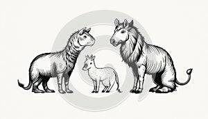 AI-Generated Extinct Mammals