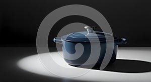 Blue Enamel Cast Iron Pot