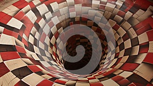 Intriguing Anamorphosis Design: A Visual Illusion Masterpiece photo