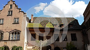 Striking the roof of the house in Germany