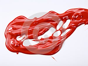 Striking Simplicity: The Unseen Artistry of Ketchup on White Canvas
