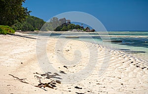 Striking Tropical Beach In The Seychelles