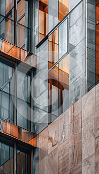 A striking urban abstract composition of lines and geometric shapes inspired by city architecture photo