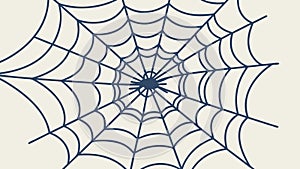 Intricate empty spider web, highlighting nature's delicate engineering, vector design Generative AI