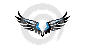Modern Stylized Wings Vector Logo