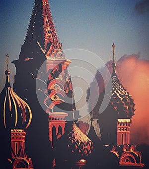 A striking view of Moscow and Red Square