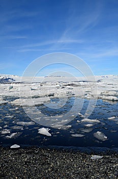 Striking Views Icey Landscape in Jokulsarlon Iceland