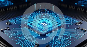 AI Processor: Futuristic Technology Concept