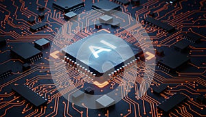 AI Chip: Artificial Intelligence and Technology Concept