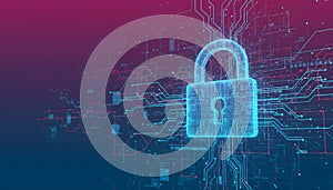 Digital Security and Data Protection Concept