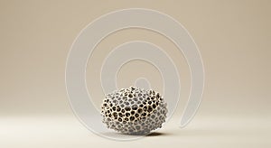 Detailed 3D render of cancellous bone structure