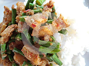 String bean thai food