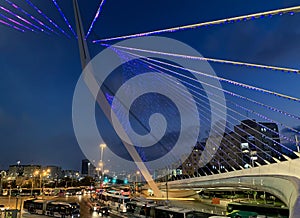 String bridge in Jerusalem