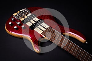 5 string electric bass guitar photo